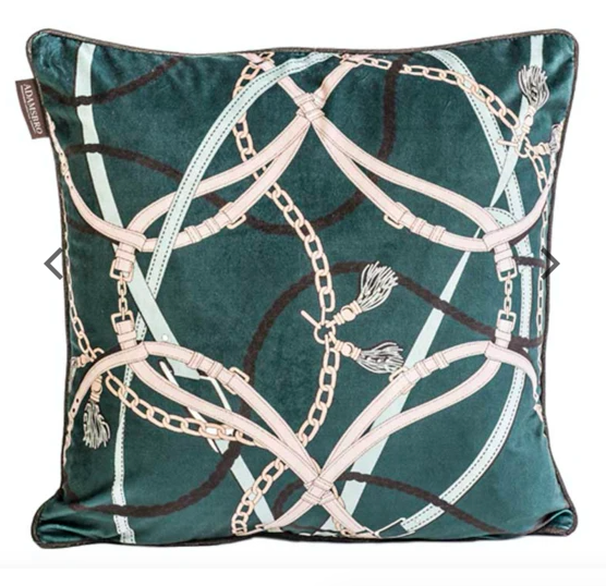 Jade Chain Velvet Pillow - Adamsbro