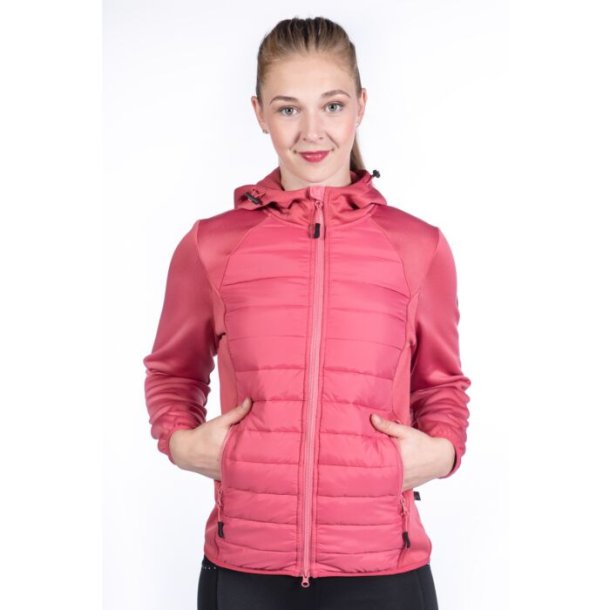 HKM - Sweat jacket (hettegenser) -Style- Raspberry