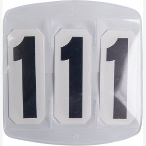 Nummerskilt/ Competition numbers 1 pair, 3 digits, with velcro