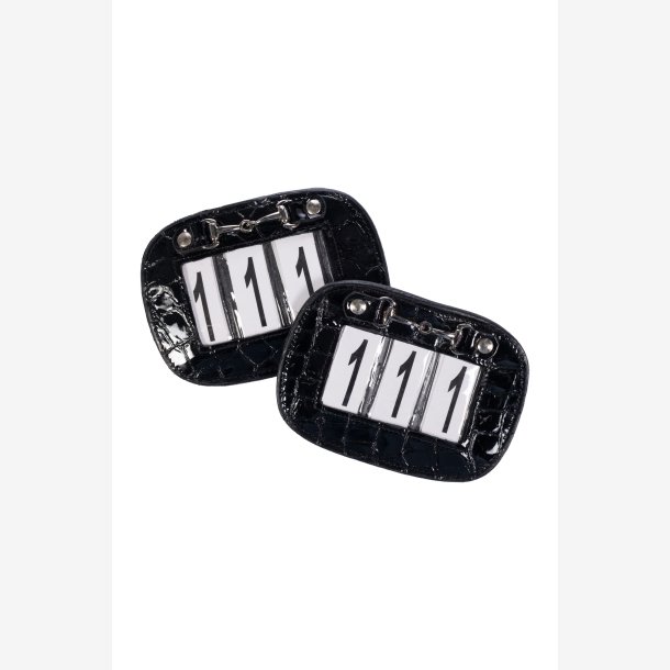 Competition numbers -Ida- Svart/kroko rektangulr
