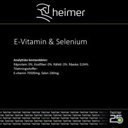 E-VITAMIN &amp; SELENIUM HEIMER 900G. - heimer
