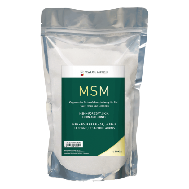 MSM - FOR COAT, JOINTS, SKIN AND HORN, 1 KG (waldhausen)