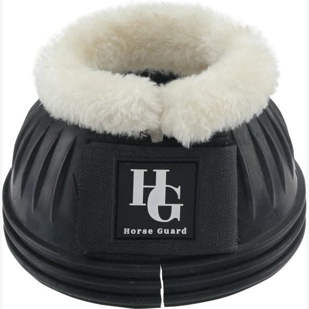 HorseGuard Klokker i naturgummi med pels: SMALL