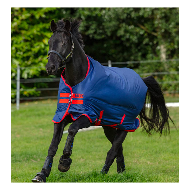 Mio Turnout Lite 0gram fra Horseware (Bl med rd kant)