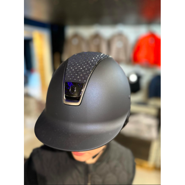 Samshield - Shadowmatt NAVY - Swarowski Sparkling topp navy (REG CUT) - chrome svart detaljer