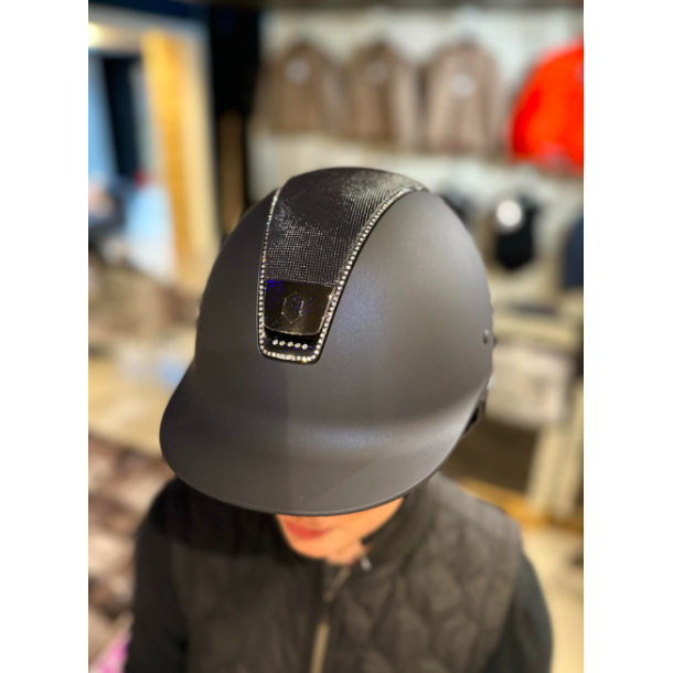 Samshield - Shadowmatt NAVY -Shimmer med 255 sw. steiner  (DRESS CUT) svart chrome detaljer