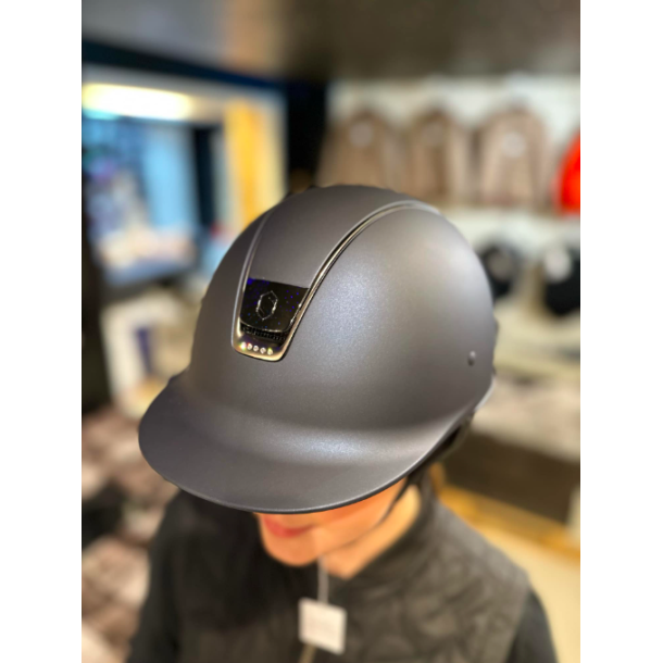 Samshield - Shadowmatt Navy -  Regular med 5 Sw. steiner (reg cut) Svart Chrome detaljer
