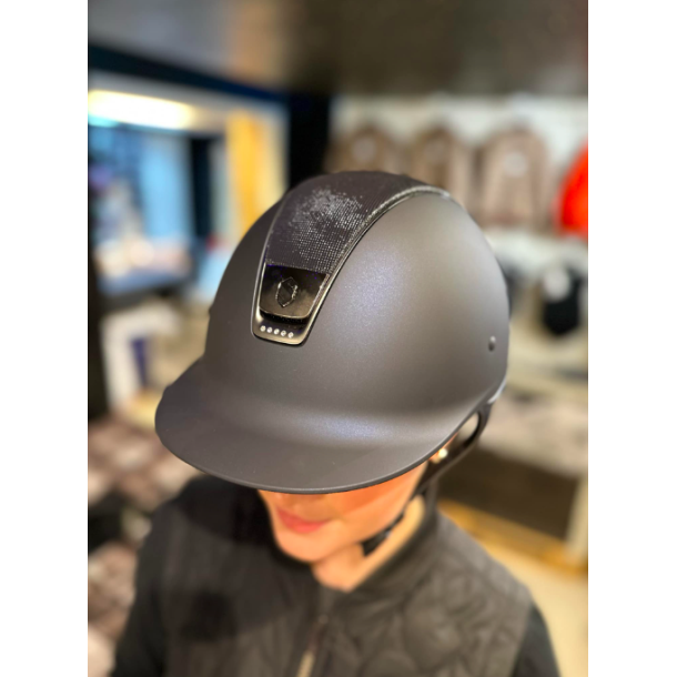 Samshield - Shadowmatt NAVY - Shimmer topp og 5 sw. steiner (REG CUT) Chrome svart detaljer