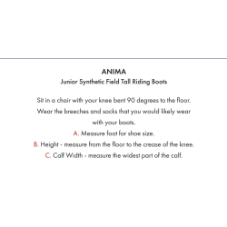 Anima Junior syntetisk ridestvel  (svart) fra Premier Equine