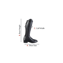 Anima Junior syntetisk ridestvel  (svart) fra Premier Equine