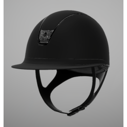 Samshield - Miss Shield 2.0- Shadowmatt svart skall (Trim svart chrome og blazon crystal) - REG cut