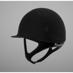 Samshield - Miss Shield 2.0- Shadowmatt svart skall (Trim svart chrome og blazon crystal) - REG cut