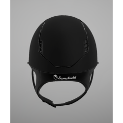 Samshield - Miss Shield 2.0- Shadowmatt svart skall (Trim svart chrome og blazon crystal) - REG cut