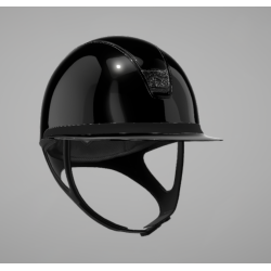 Samshield - Miss Shield 2.0 - Glossy svart (Trim: svart chrome og blason: Crystal fabric svart)  REG