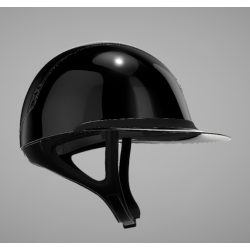 Samshield - Miss Shield 2.0 - Glossy svart (Trim: svart chrome og blason: Crystal fabric svart)  REG