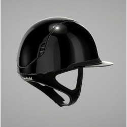 Samshield - Miss Shield 2.0 - Glossy svart (Trim: svart chrome og blason: Crystal fabric svart)  REG
