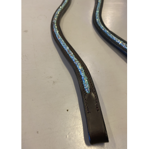 Arctic tack pannereim brun med ocean farge glitter (cob str)