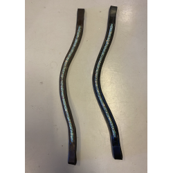 Arctic tack pannereim brun med ocean farge glitter (cob str)