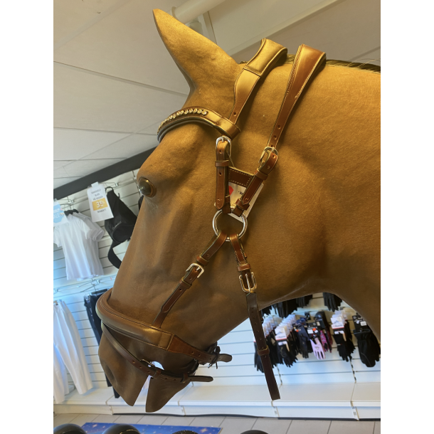 Arctic tack sensitiv hodelag med kombinert nesereim og 2 nakkestykker (brun - cob)