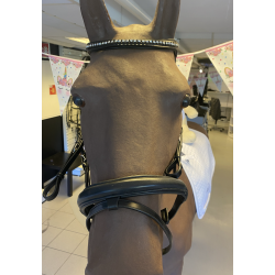 Arctic tack sensitiv hodelag med kombinert nesereim og 2 nakkestykker (svart - cob)