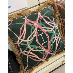 Adamsbro pute - grnn med rosa detaljer