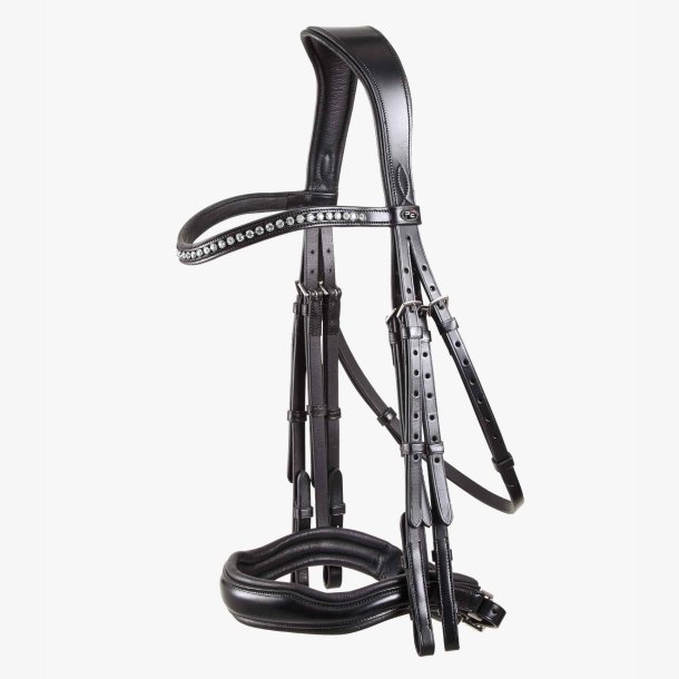 Abriano Anatomic Double Bridle (svart)