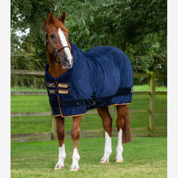 Buster Fleece Cooler Rug - Continental Edition Navy - 160cm (6,9)