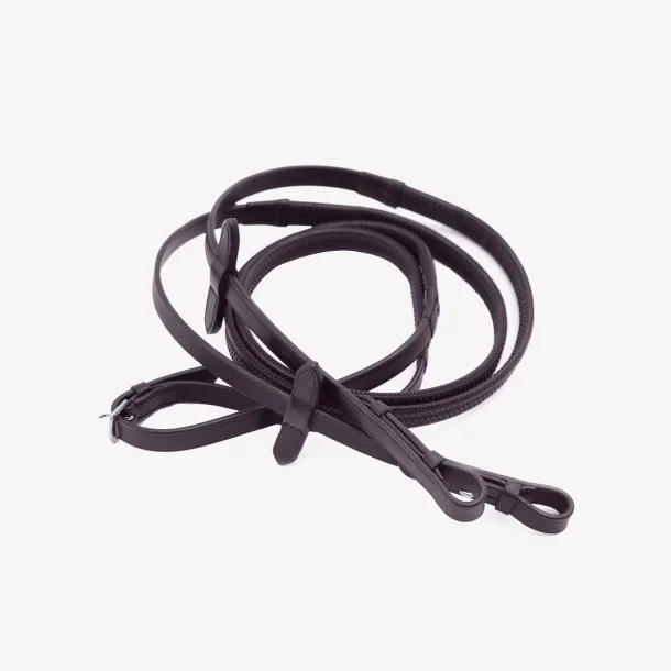 Diego Rubber Reins (Brun FULL)