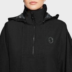SAMSHIELD ELFIDA RIDING PONCHO SVART - FW25
