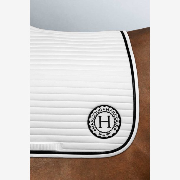 HARCOUR - KAREMBAR SADDLE PAD - HVIT/SVART - SPRANG FULL