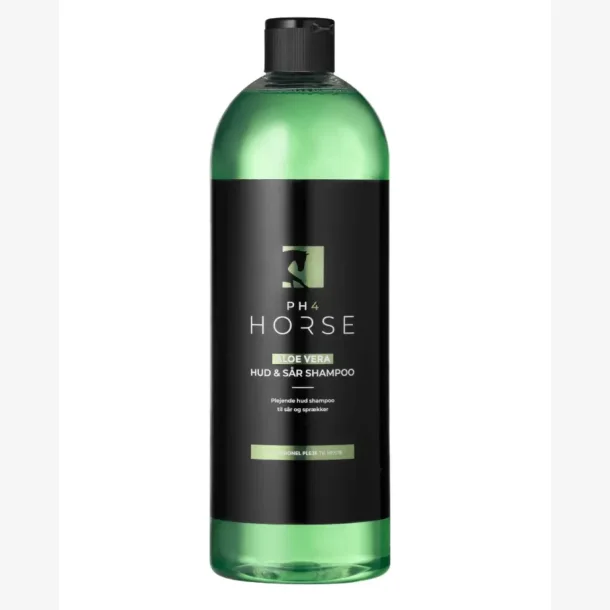 Aloe vera shampoo til hest (veldig god for srskader, mugg og sensitiv hud) - PH4 Horse 
